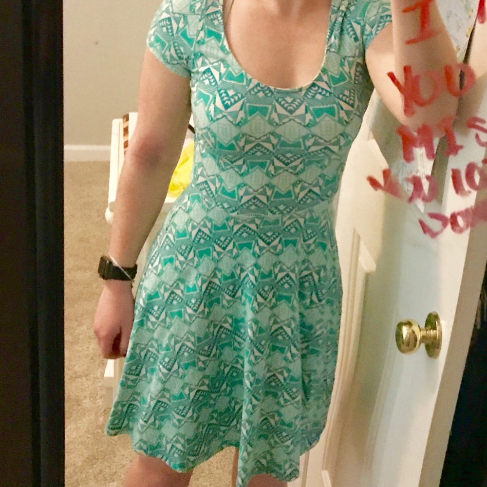 Teal dress